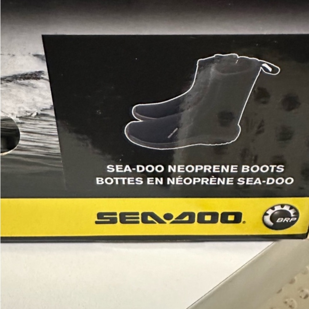 Sea Doo Neoprene Sleek Black Boots for Nautical Comfort
